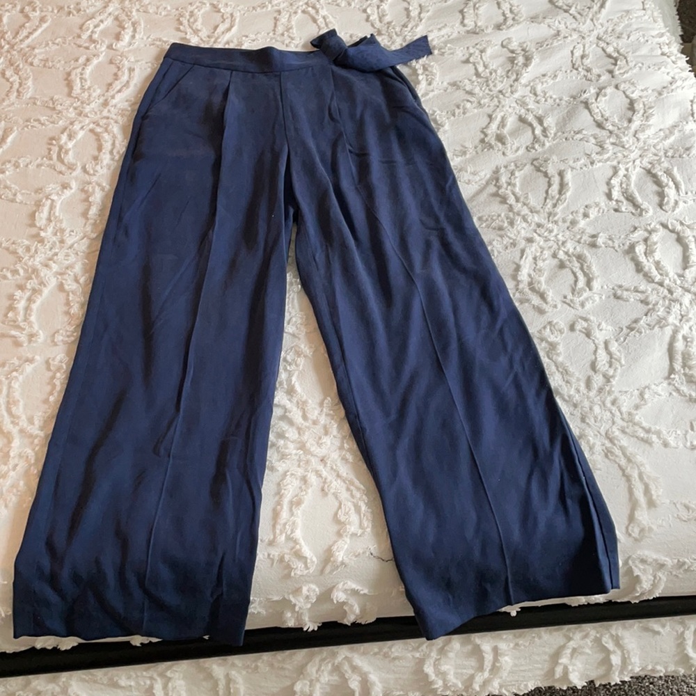 GAP Navy Wide Leg Trousers